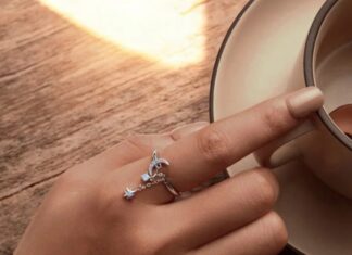 Pierścionek srebrny z ametystem i opalem