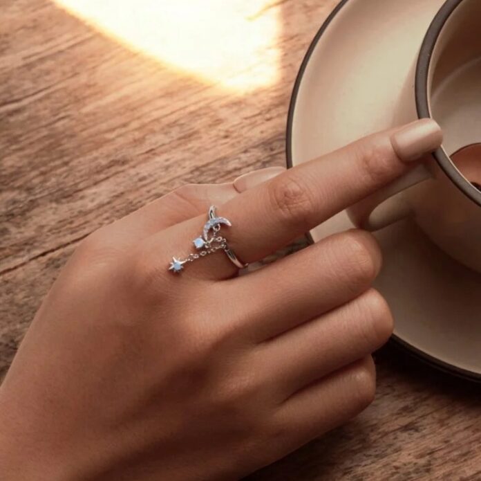 Pierścionek srebrny z ametystem i opalem